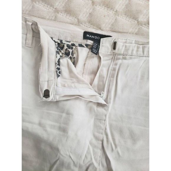 Mango Beige Skirt - 1" Depth, 19" Height, 15" Length - Size 6 - Picture 3 of 6